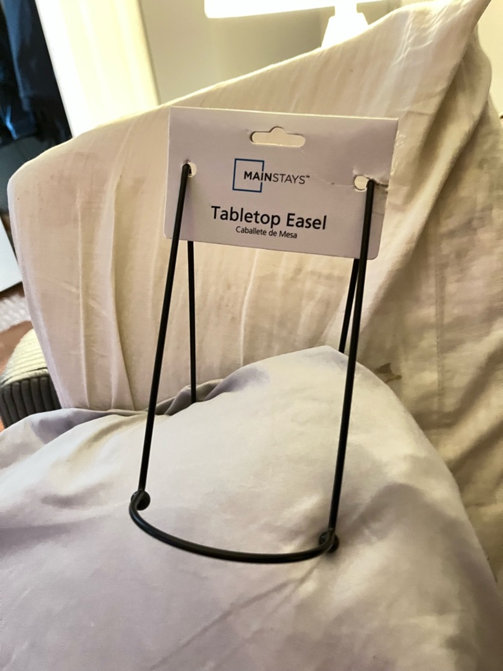 Mainstays Black Tabletop Easel Stand